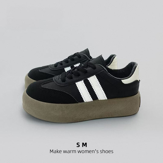 Damen Trendige Sneakers mit dicker Sohle und sportlichem Design EB