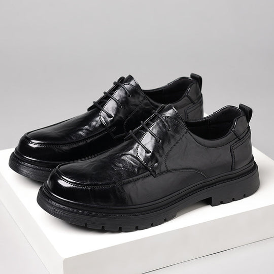 Herren Elegante Schnürschuhe mit edlem Glanz und rutschfester Sohle EB