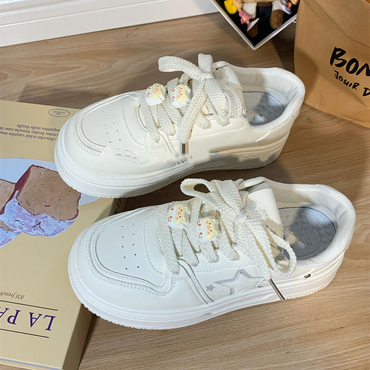 Damen Modische Chunky Sneakers mit verspieltem Design und flexiblem Sohlenprofil EB