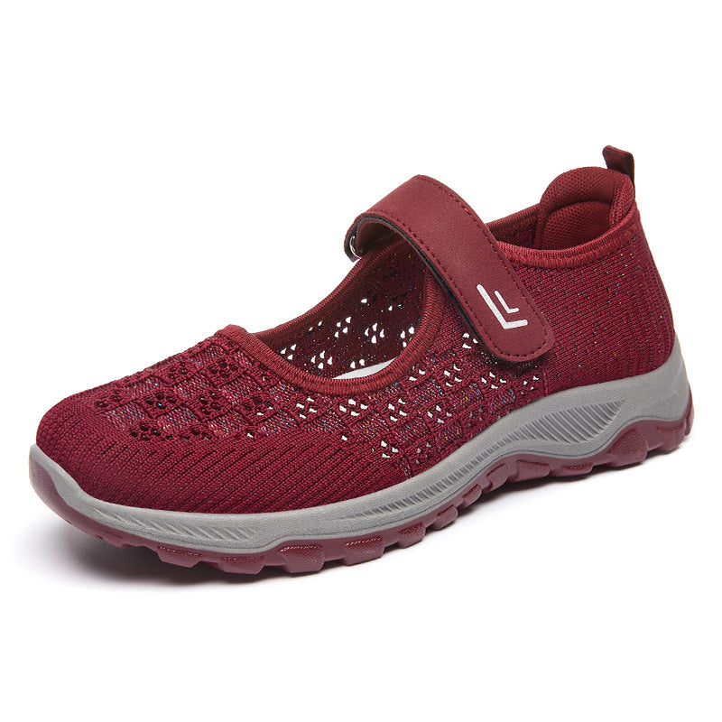 Damen Sportliche Freizeit-Schuhe mit praktischem Klettverschluss EB