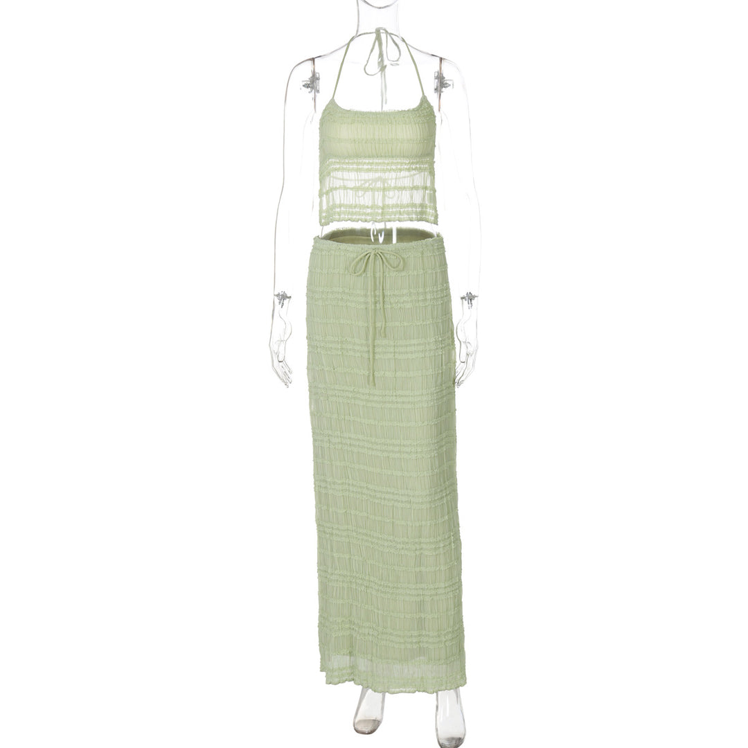 Damen Maxikleid mit schulterfreiem Design und Raffungen EB