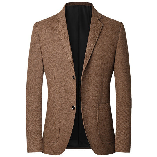 Herren Slim Fit Sakko mit feiner Struktur und klassischer Knopfleiste EB