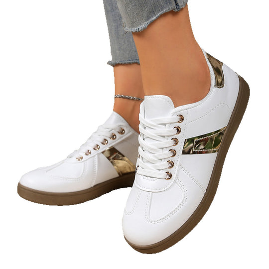 Damen Sneakers mit glänzenden Akzenten und bequemem Fußbett EB