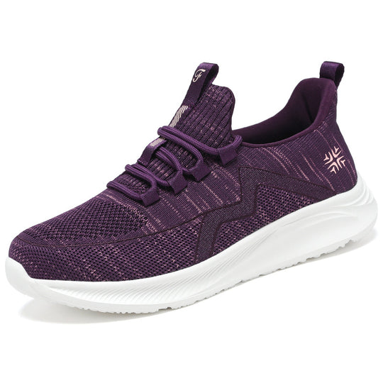 Damen Sportliche Sneakers mit atmungsaktive Netzkonstruktion und dämpfender Sohle EB