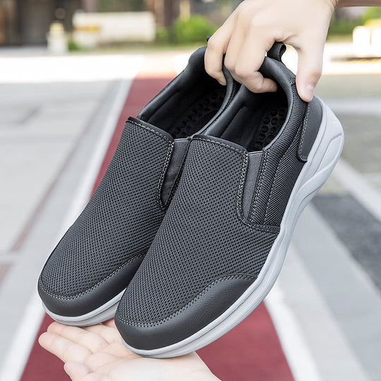 Damen Komfortable Slip-On Sneakers mit atmungsaktivem Mesh-Obermaterial EB