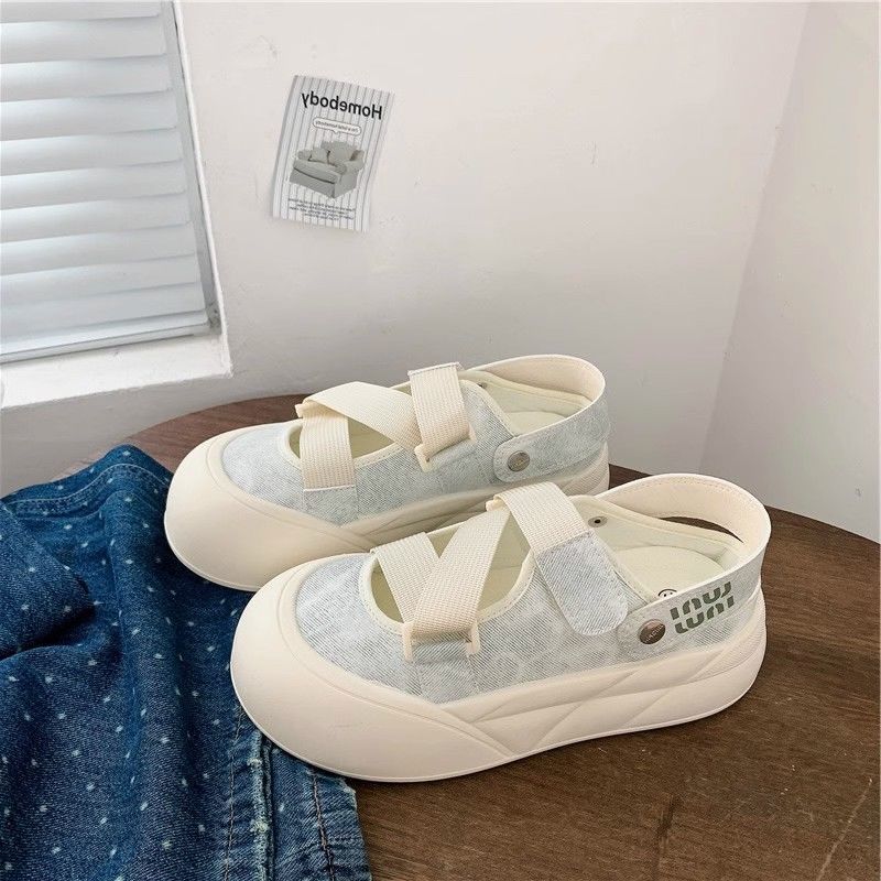 Damen Komfortable Slip-On Sandalen mit elastischen Riemen und dämpfender Sohle EB