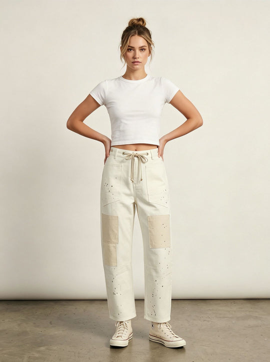 Damen nan oversized Strickpullover mit Rundhalsausschnitt und entspannter Silhouette EB