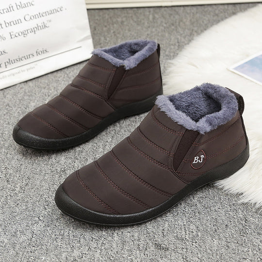 Damen gefütterte Freizeit-Stiefeletten mit rutschfester Sohle und praktischem Reißverschluss EB