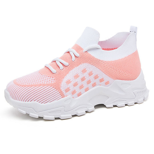 Damen Sportliche Sneaker mit atmungsaktivem und elastischem Obermaterial EB