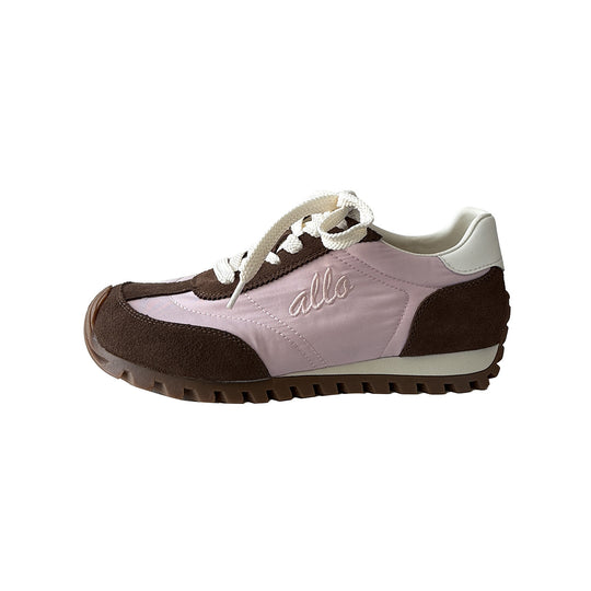 Damen Sportliche Sneakers im Retro-Design mit atmungsaktiven Materialien und langlebiger Gummisohle EB