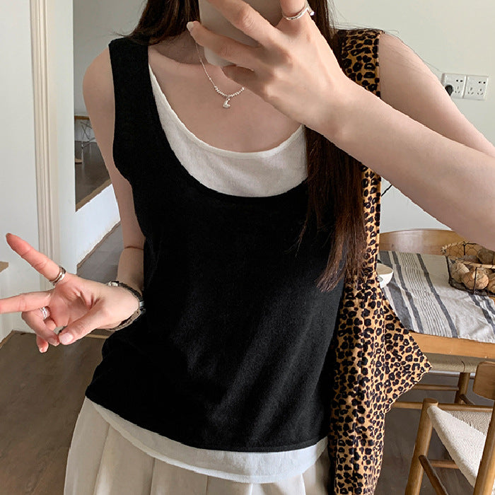 Damen Langarmshirt mit elegantem Layering-Effekt EB