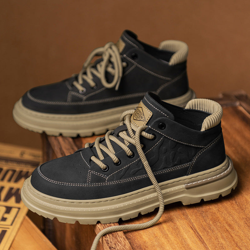 Damen Robuste High-Top Sneakers mit trendigem Design und atmungsaktiver Sohle EB