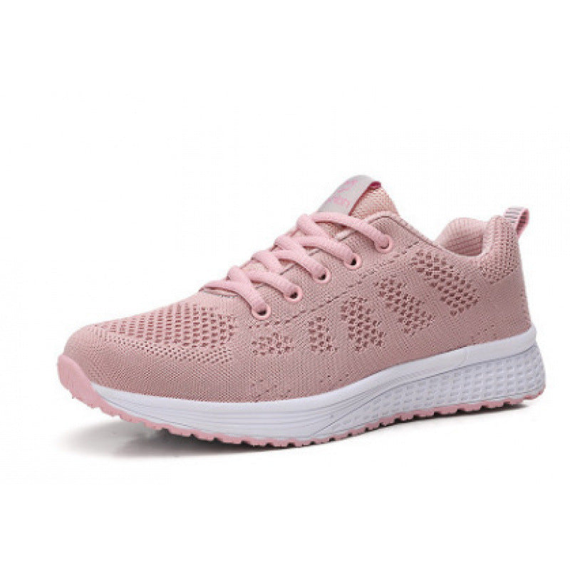 Damen Leichte und atmungsaktive Sport Sneakers mit flexibler Laufsohle EB