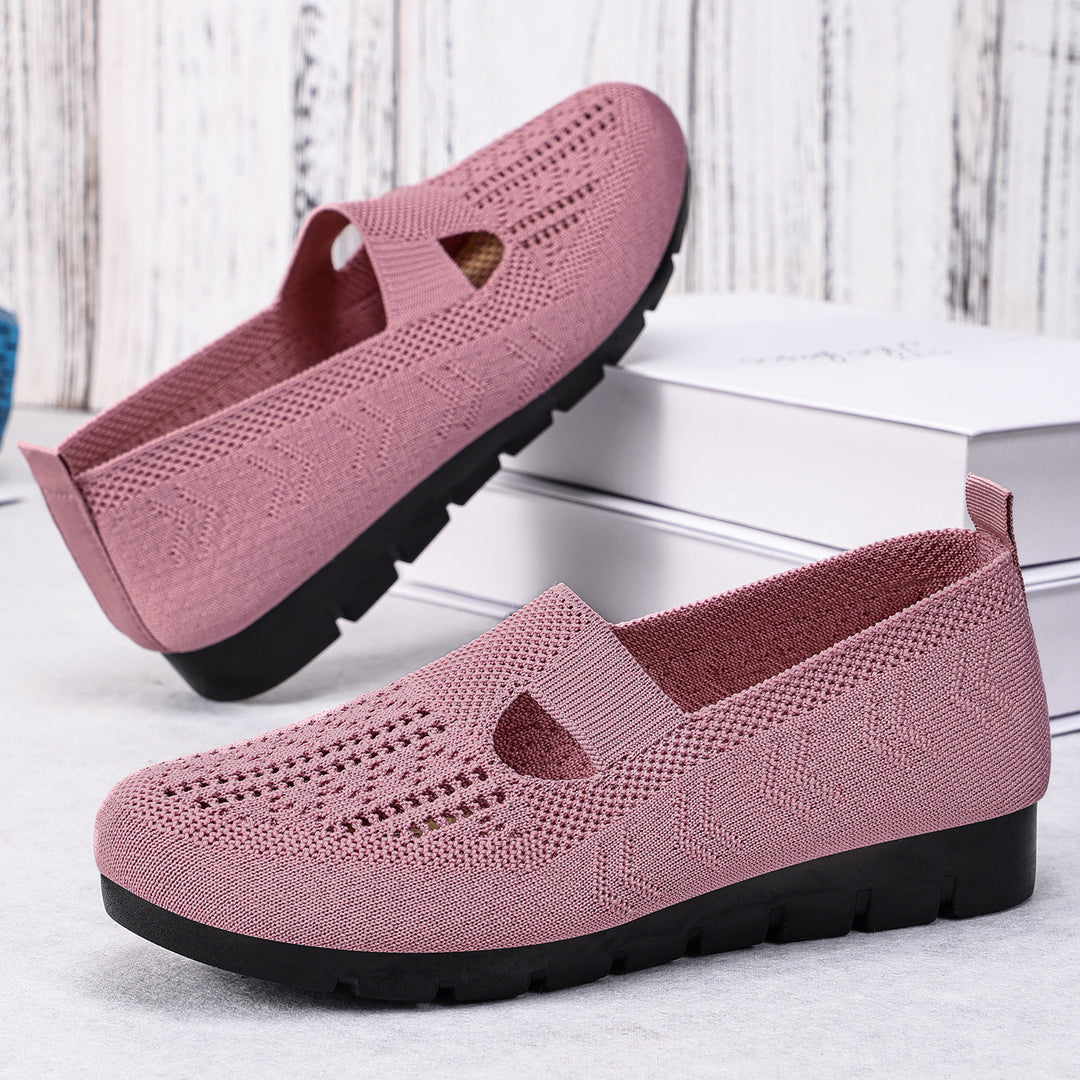 Damen Atmungsaktive und bequeme Freizeitschuhe mit elastischem Einsatz EB