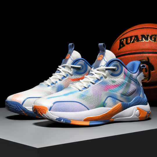 Damen Sportliche Basketball Sneakers mit dämpfendem Sohlenprofil und atmungsaktivem Obermaterial EB