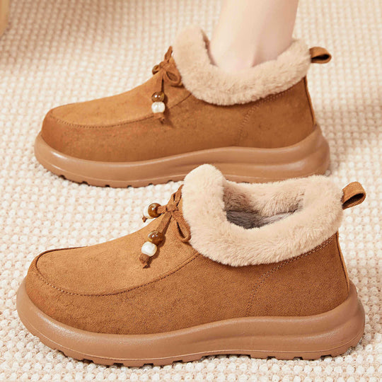 Damen bequeme und warme Hüttenschuhe mit kuscheligem Innenfutter EB
