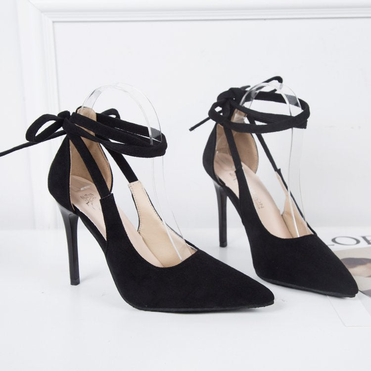 Damen High-Heels mit transparentem Knöchel EB