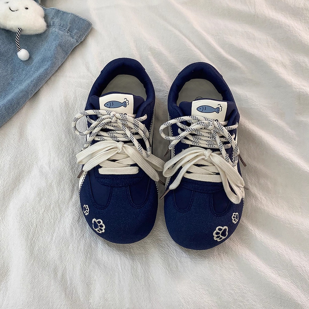 Damen Sportliche Sneakers mit verspieltem Tierdesign und flexiblem Obermaterial EB