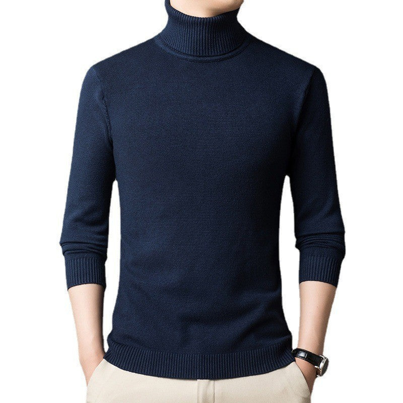 Herren figurbetonter Pullover mit Rollkragen EB