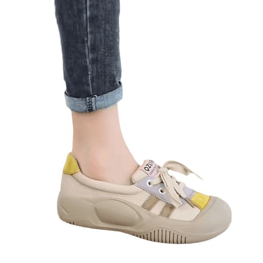 Damen Sportliche Sneaker mit modischem Schnür-Design EB