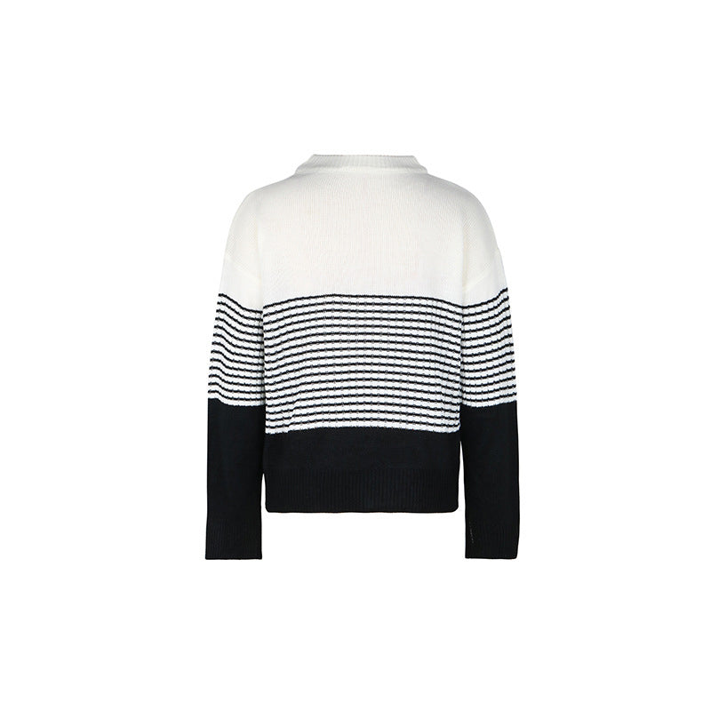 EB | Gestreifter Strickpullover Für Bequeme Outfits