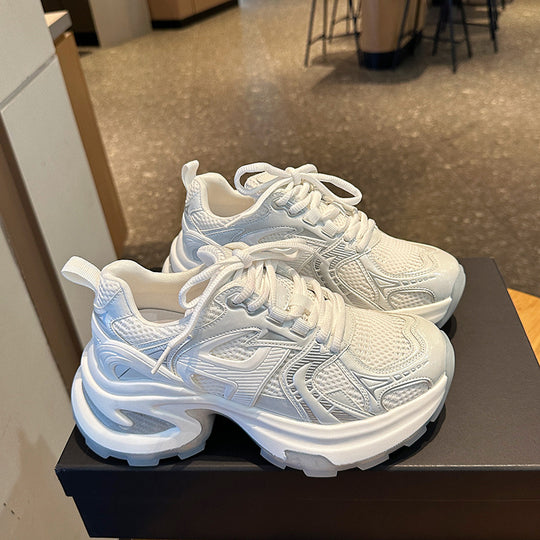 Damen Sportliche Sneakers mit atmungsaktivem Mesh-Obermaterial und dämpfender Sohle EB