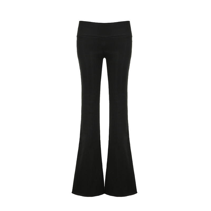 Damen Leggings mit ausgestelltem Bein EB