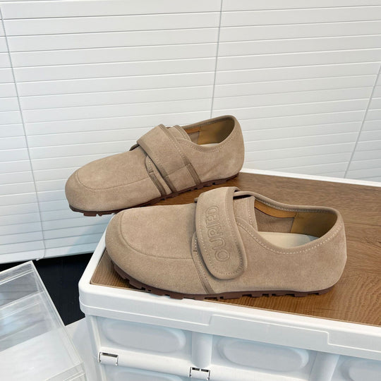Damen Komfortable Slipper mit praktischem Klettverschluss EB