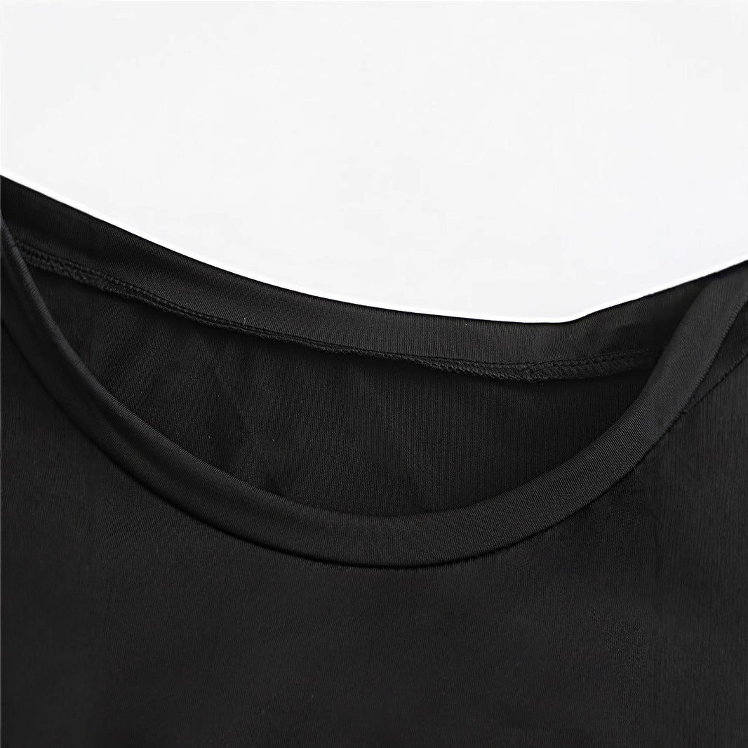 Damen Crop-T-Shirt mit fröhlichem Kirschmotiv EB