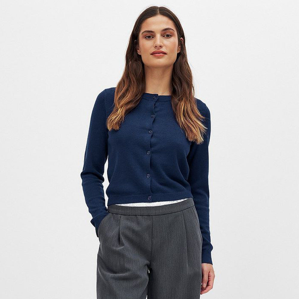 Damen Feiner Strickcardigan mit Knopfleiste und tailliertem Schnitt EB