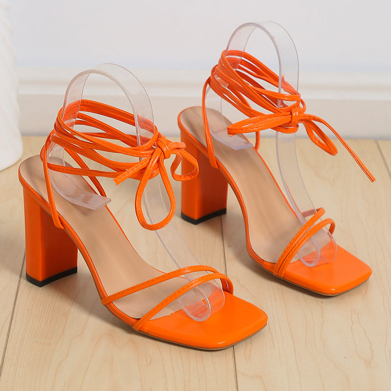 Damen Transparente High Heels EB