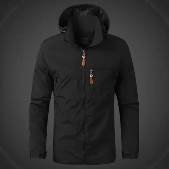 Herren Wetterfeste Funktionsjacke mit verstellbarer Kapuze EB
