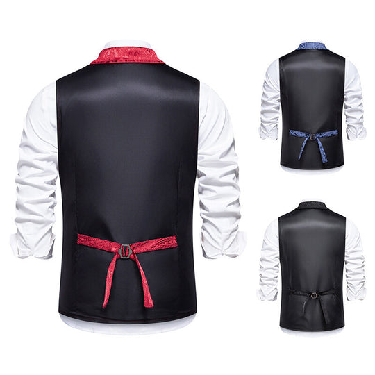 Herren elegante Weste mit kunstvollem Muster EB