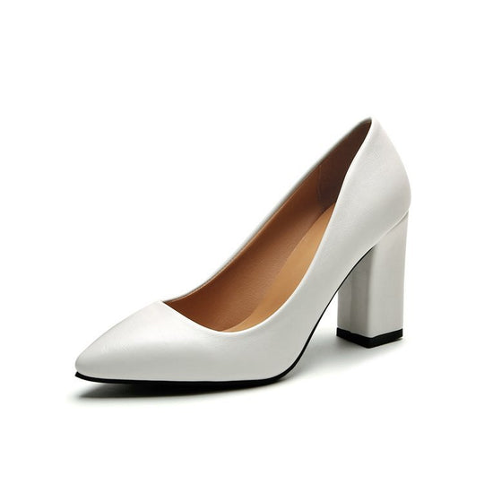 Damen elegante High Heels mit blockiertem Absatz EB