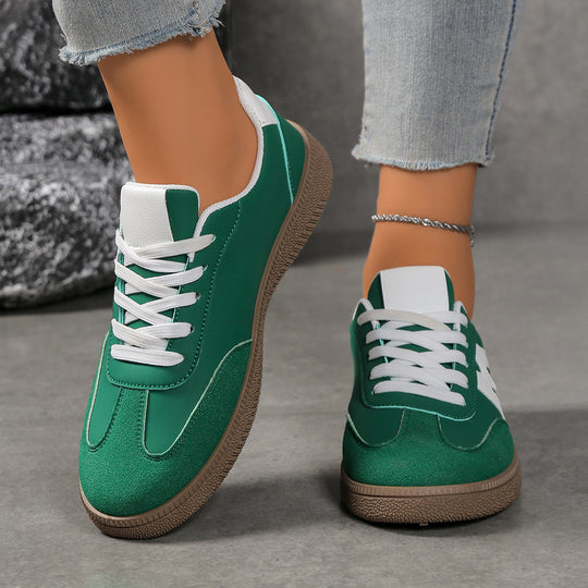 Damen Sportliche Sneakers mit hochwertigem Obermaterial und dämpfender Sohle EB