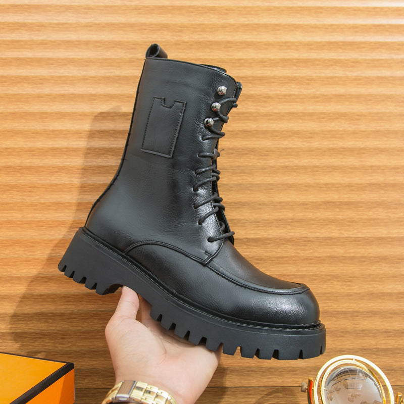 Damen Hohe Schnürboots mit rutschfester Sohle und robustem Obermaterial EB