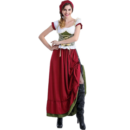 Damen Trachtenkostüm mit eleganten Rüschen und romantischem Mieder EB