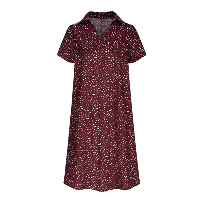 Damen Hemdkleid mit Polo-Kragen und leichtem, atmungsaktivem Stoff EB