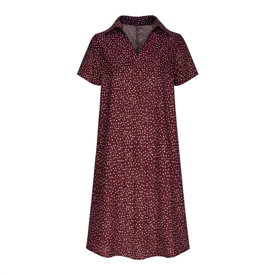Damen Hemdkleid mit Polo-Kragen und leichtem, atmungsaktivem Stoff EB