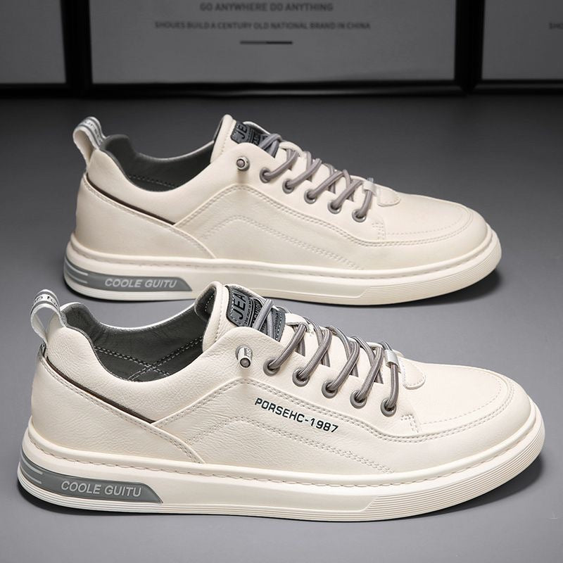 Herren Sportschuhe mit atmungsaktivem Leder und dämpfender Sohle EB