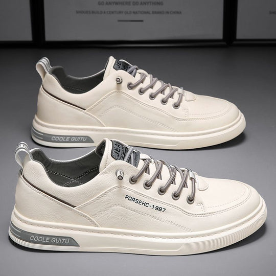 Herren Sportschuhe mit atmungsaktivem Leder und dämpfender Sohle EB