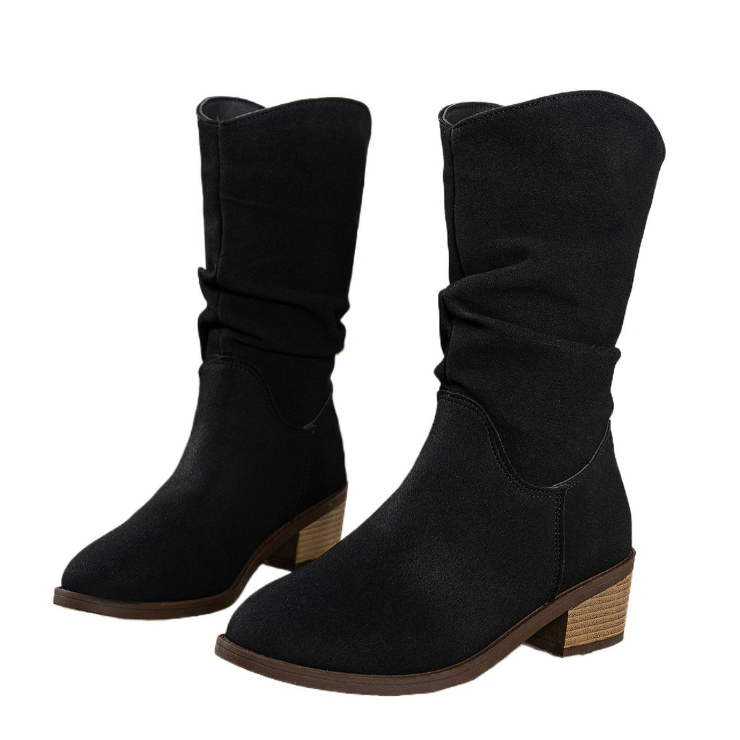 Damen modische Stiefel mit bequemer, weicher Sohle und lässigem Design EB