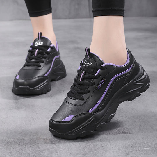 Damen modische und komfortable Sneakers mit dämpfender Sohle EB