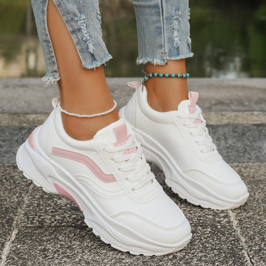 Damen Trendige Fitness-Sneaker mit gepolsterter Laufsohle EB