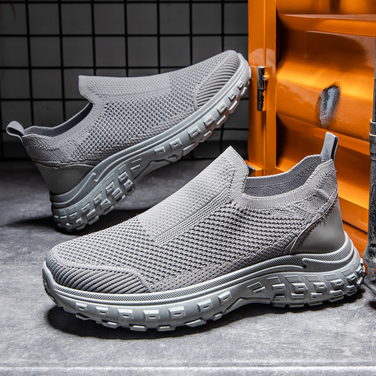 Damen Bequeme Slip-On Laufschuhe mit atmungsaktivem Obermaterial EB