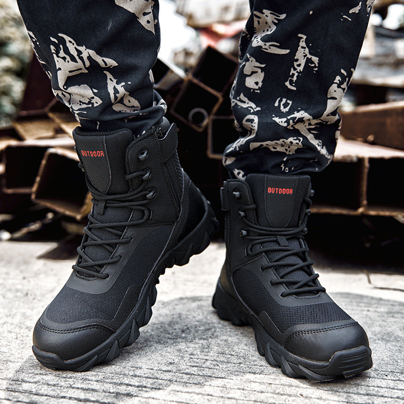 Herren strapazierfähige High-Top Outdoor-Schuhe mit rutschfester Sohle EB