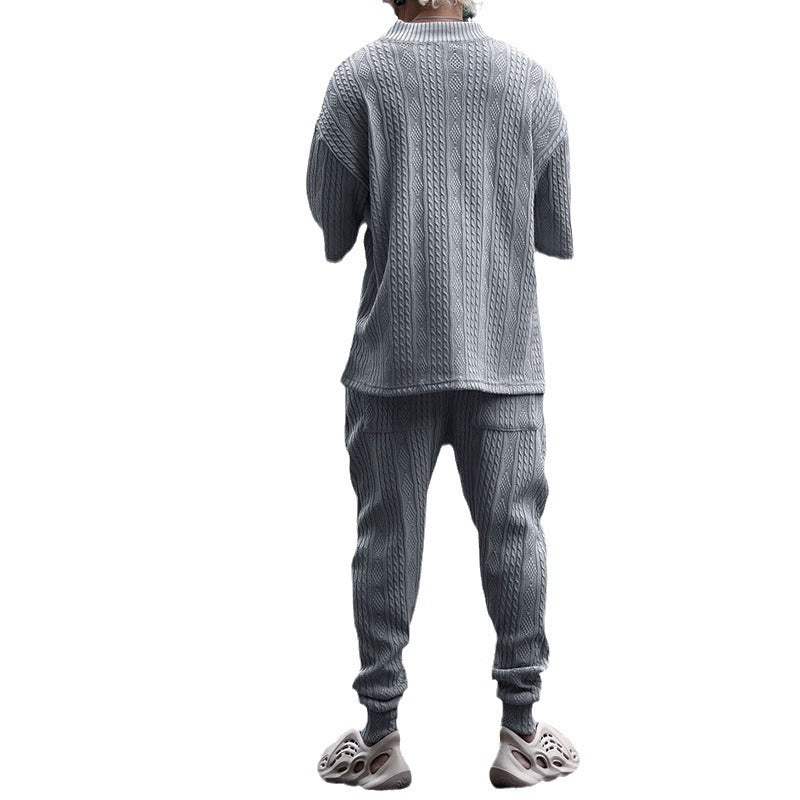 Herren lässiges Freizeit-Set mit oversized Pullover und bequemen Jogginghosen EB