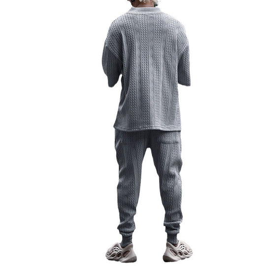Herren lässiges Freizeit-Set mit oversized Pullover und bequemen Jogginghosen EB