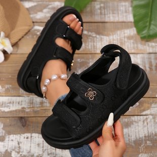 Damen Komfortable Sandalen mit verstellbarem Riemendesign EB