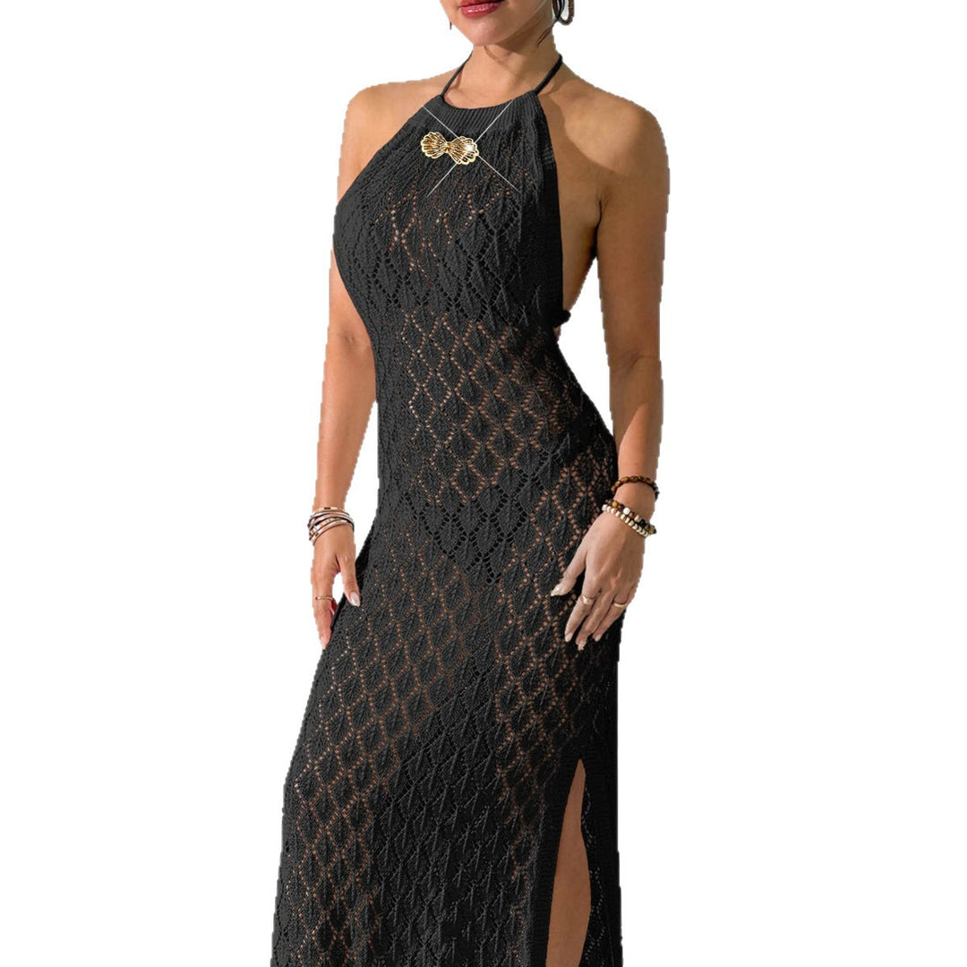 Damen gehäkeltes Maxikleid EB